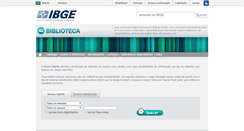 Desktop Screenshot of biblioteca.ibge.gov.br