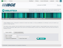 Tablet Screenshot of biblioteca.ibge.gov.br
