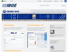 Tablet Screenshot of censo2010.ibge.gov.br